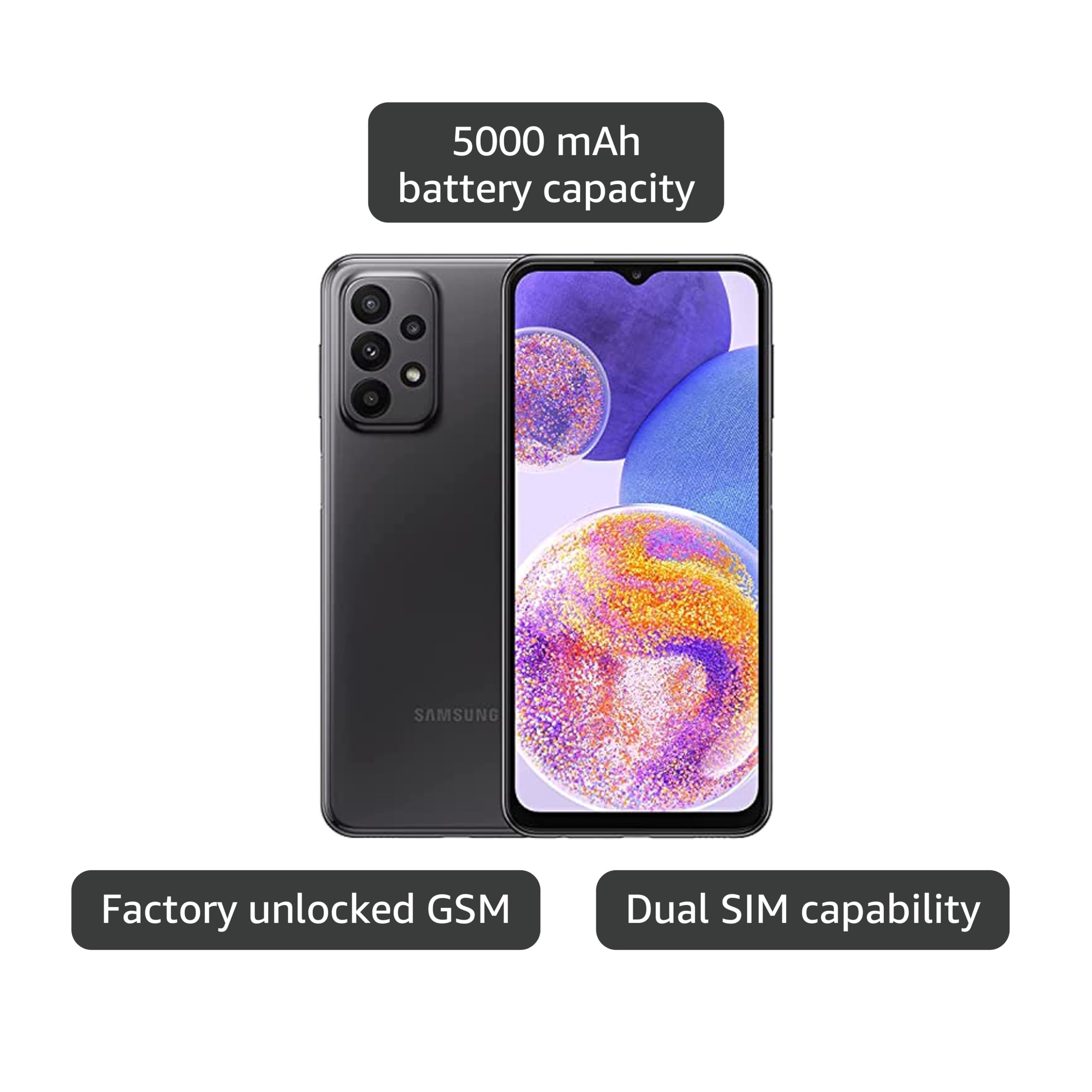 Amazon.com: Samsung Galaxy A23 (SM-A235M/DS) Dual Sim,64 GB 4GB